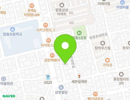 경기도 수원시 권선구 탑동로36번길 5-12 (탑동, 세림빌리지) 지도