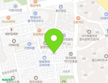 경기도 수원시 권선구 서둔로 255-13 (탑동, 탑하우스빌) 지도