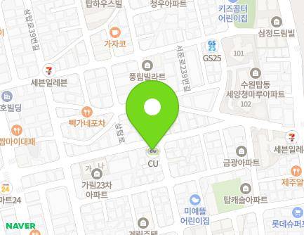 경기도 수원시 권선구 상탑로 52 (탑동) 지도