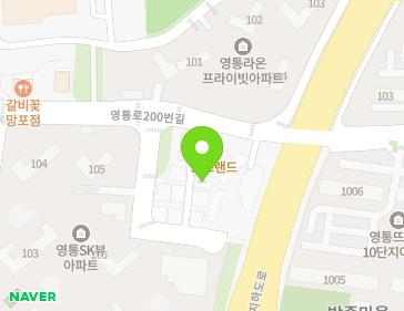 경기도 수원시 영통구 영통로200번길 124-9 (망포동) 지도