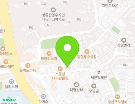 경기도 수원시 영통구 영통로102번길 37-18 (망포동) 지도