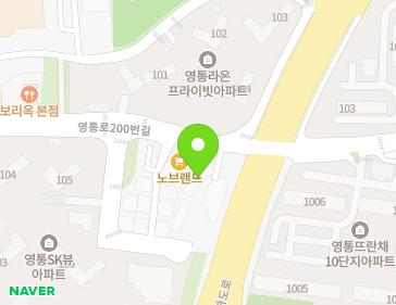 경기도 수원시 영통구 영통로200번길 132 (망포동) 지도