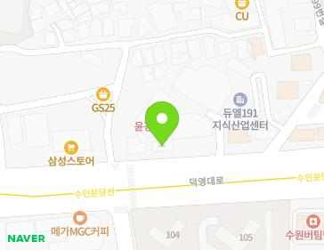 경기도 수원시 영통구 덕영대로 1487 (망포동) 지도