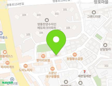 경기도 수원시 영통구 영통로130번길 29 (망포동) 지도