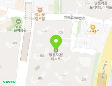 경기도 수원시 영통구 영통로200번길 112 (망포동, 영통SKVIEW) 지도