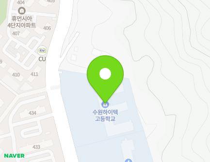 경기도 수원시 영통구 청명북로 56 (영통동, 수원하이텍고등학교) 지도
