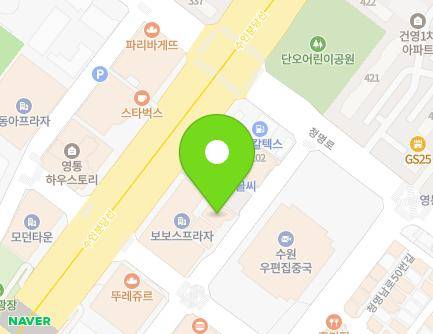경기도 수원시 영통구 반달로128번길 13 (영통동, 호텔심포니) 지도