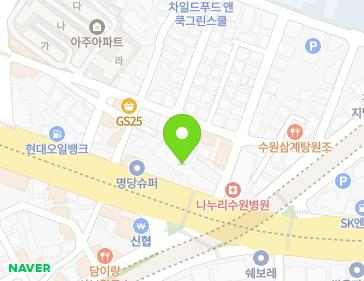 경기도 수원시 영통구 중부대로 293-3 (원천동) 지도