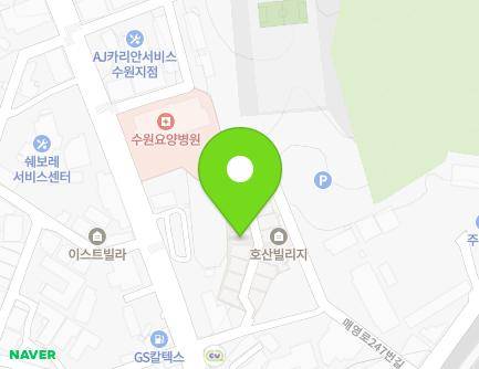 경기도 수원시 영통구 매영로247번길 25 (원천동, 호산빌리지) 지도