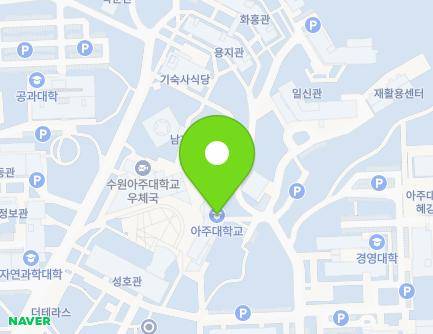 경기도 수원시 영통구 월드컵로 206 (원천동, 아주대학교) 지도
