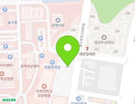 경기도 수원시 영통구 월드컵로150번길 55 (원천동, 수원광교공공실버주택) 지도
