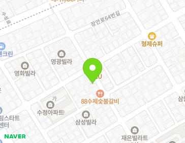경기도 수원시 장안구 수성로304번길 30 (영화동) 지도