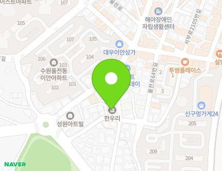 경기도 수원시 장안구 율전로80번길 16 (율전동, 한우리그린맨션) 지도