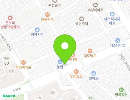 경기도 수원시 장안구 수성로 259 (정자동, 박이비인후과) 지도