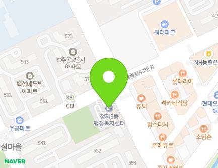 경기도 수원시 장안구 대평로 85 (정자동, 정자3동 주민센터) 지도