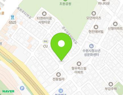 경기도 수원시 장안구 송원로86번길 45 (조원동, 트윈캐슬) 지도