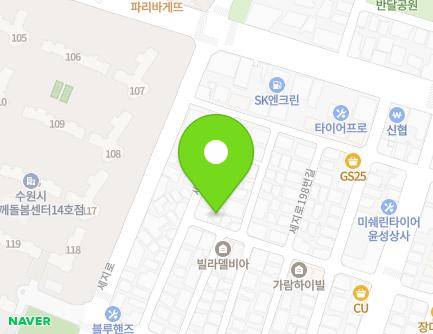 경기도 수원시 팔달구 장다리로195번길 34 (인계동) 지도