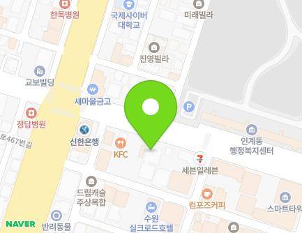 경기도 수원시 팔달구 인계로 102 (인계동, 백성병원) 지도