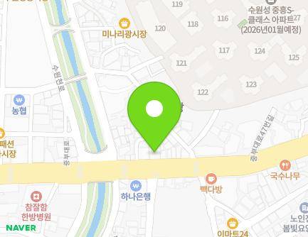경기도 수원시 팔달구 중부대로 33-1 (지동) 지도