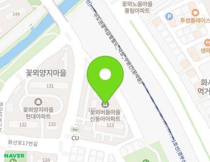 경기도 수원시 팔달구 화산로 24 (화서동, 꽃뫼버들마을 신동아아파트) 지도
