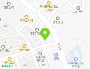 경기도 시흥시 한우물로 42 (거모동, 군자은혜교회) 지도