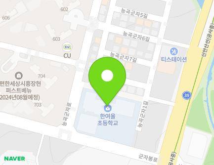 경기도 시흥시 능곡군자로 2 (군자동, 한여울초등학교) 지도