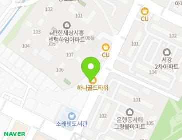 경기도 시흥시 비둘기공원7길 18 (대야동, 하나 골드타워) 지도