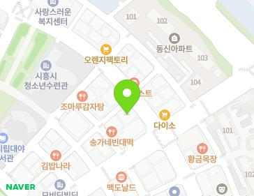 경기도 시흥시 은행로 165 (대야동, 선우프라자) 지도