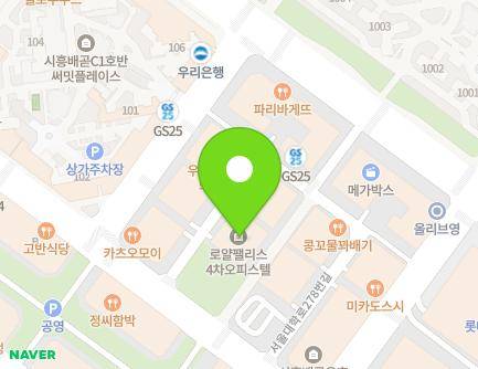 경기도 시흥시 서울대학로278번길 25-8 (배곧동, 다인로얄팰리스배곧4차) 지도