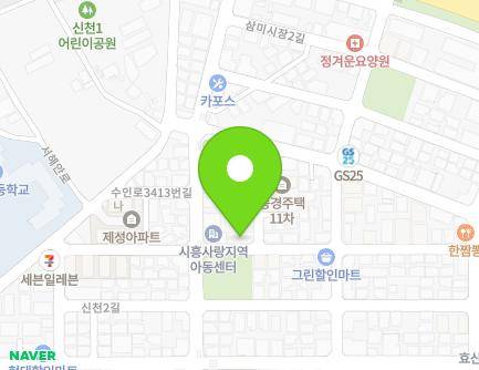 경기도 시흥시 신천1길 22 (신천동, 닥터몬테소리어린이집) 지도
