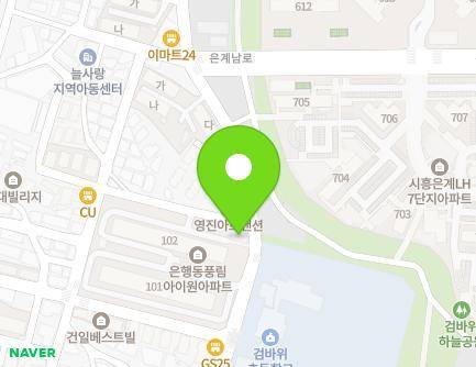 경기도 시흥시 검바위2로 52-12 (은행동, 풍림아이원아파트) 지도