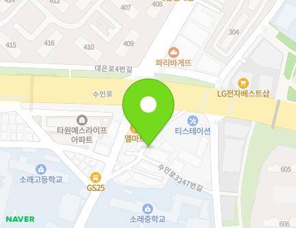 경기도 시흥시 수인로 3249-7 (은행동, 풍미식당) 지도