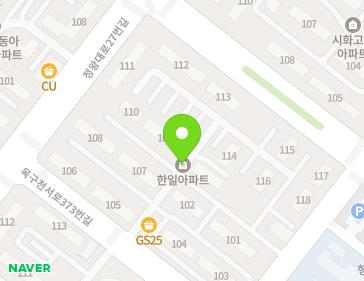 경기도 시흥시 정왕대로53번길 29 (정왕동, 한일아파트) 지도
