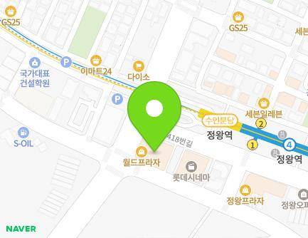 경기도 시흥시 마유로 416 (정왕동, 월드프라자) 지도