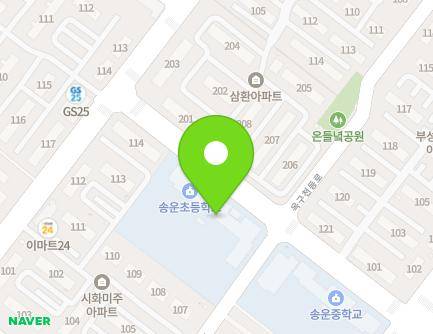 경기도 시흥시 옥구천동로 433-25 (정왕동, 송운초등학교) 지도