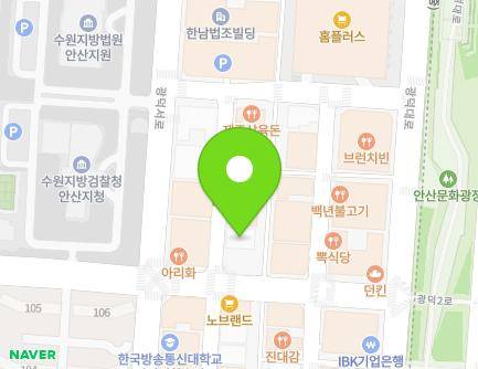 경기도 안산시 단원구 광덕2로 155-4 (고잔동, 스타프라자) 지도