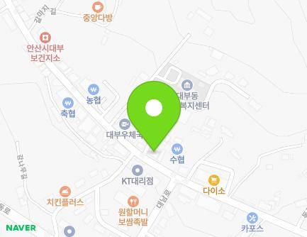 경기도 안산시 단원구 대부중앙로 97 (대부북동, 센터빌딩) 지도