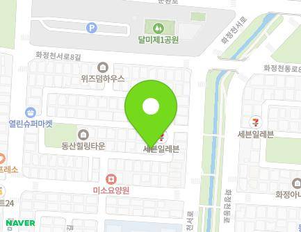 경기도 안산시 단원구 화정천서로7안길 6 (선부동) 지도