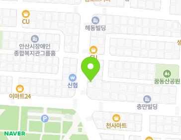 경기도 안산시 단원구 와동공원로 116 (와동) 지도