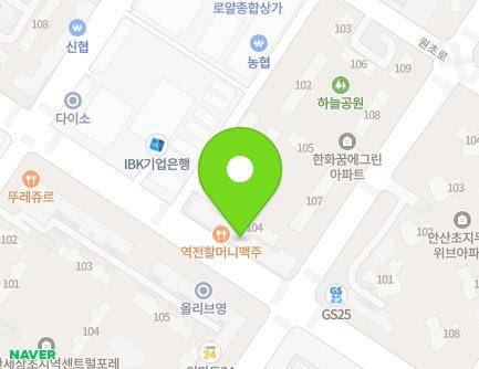 경기도 안산시 단원구 화랑로 123 (원곡동, 한화꿈에그린아파트상가동) 지도