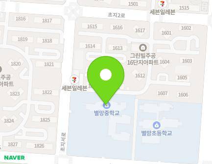 경기도 안산시 단원구 초지1로 35 (초지동, 별망중학교) 지도