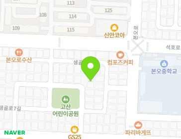 경기도 안산시 상록구 본원로3길 21-1 (본오동, 대한예수교장로회한마음교회) 지도