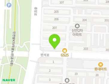 경기도 안산시 상록구 반석로 5 (본오동, 신안2차아파트상가동) 지도