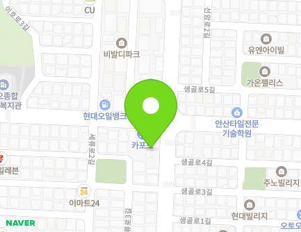 경기도 안산시 상록구 샘골로 29 (본오동, 아미어린이집) 지도