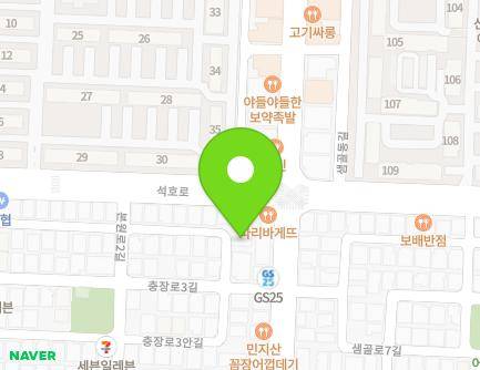 경기도 안산시 상록구 충장로3안길 33 (본오동, 한양아트빌) 지도