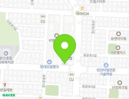 경기도 안산시 상록구 이호로 59 (본오동, 홈네스트빌) 지도