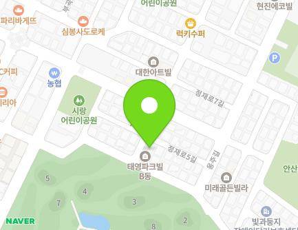 경기도 안산시 상록구 정재로5길 14 (부곡동, 태영파크빌) 지도