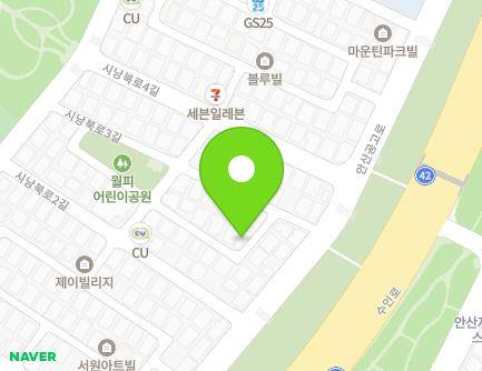 경기도 안산시 상록구 시낭안길 19 (부곡동, 신진주택) 지도