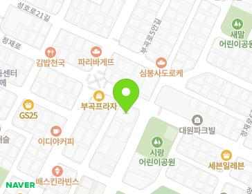 경기도 안산시 상록구 정재로 22 (부곡동, 부곡쇼핑) 지도