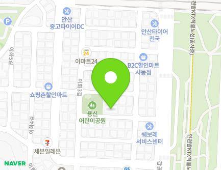 경기도 안산시 상록구 이화3길 22-13 (사동, 시냇가푸른나무유치원) 지도